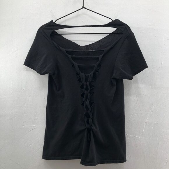 Dare To Keep Kids Off Drugs Distressed Up-Cycled T Shirt Black Sz S 100% Cotton - Picture 6 of 10